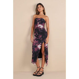 Lulus Strapless Midi Dress - Size M